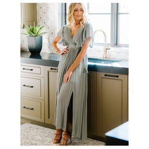 Sage Green MIDI Dress